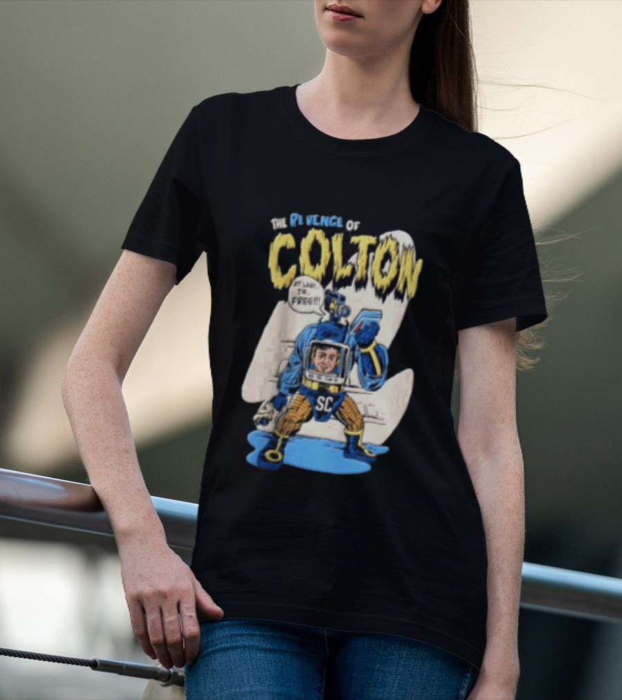 The Revenge Of Colton At Last I Am Free SC Robot Camera Head Video T-Shirt