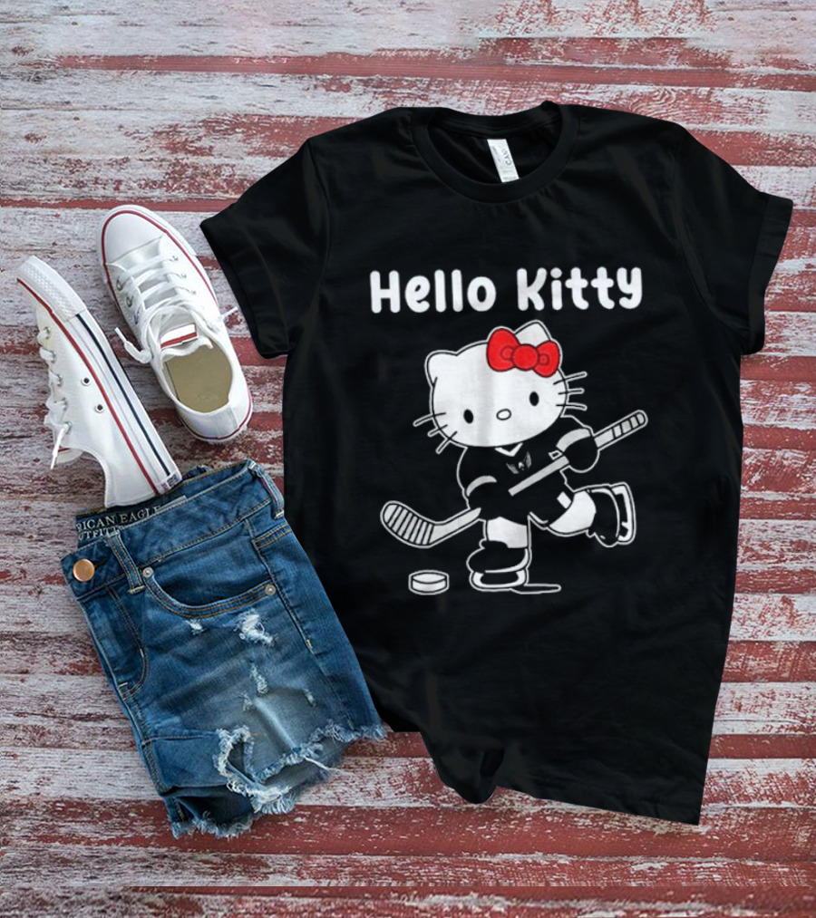 Hello Kitty Washington Capitals Hockey Team Collaboration T-Shirt