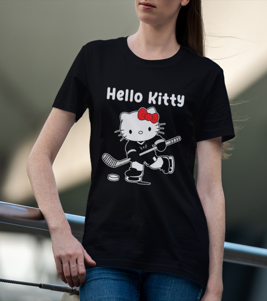 Hello Kitty Washington Capitals Hockey Team Collaboration T-Shirt