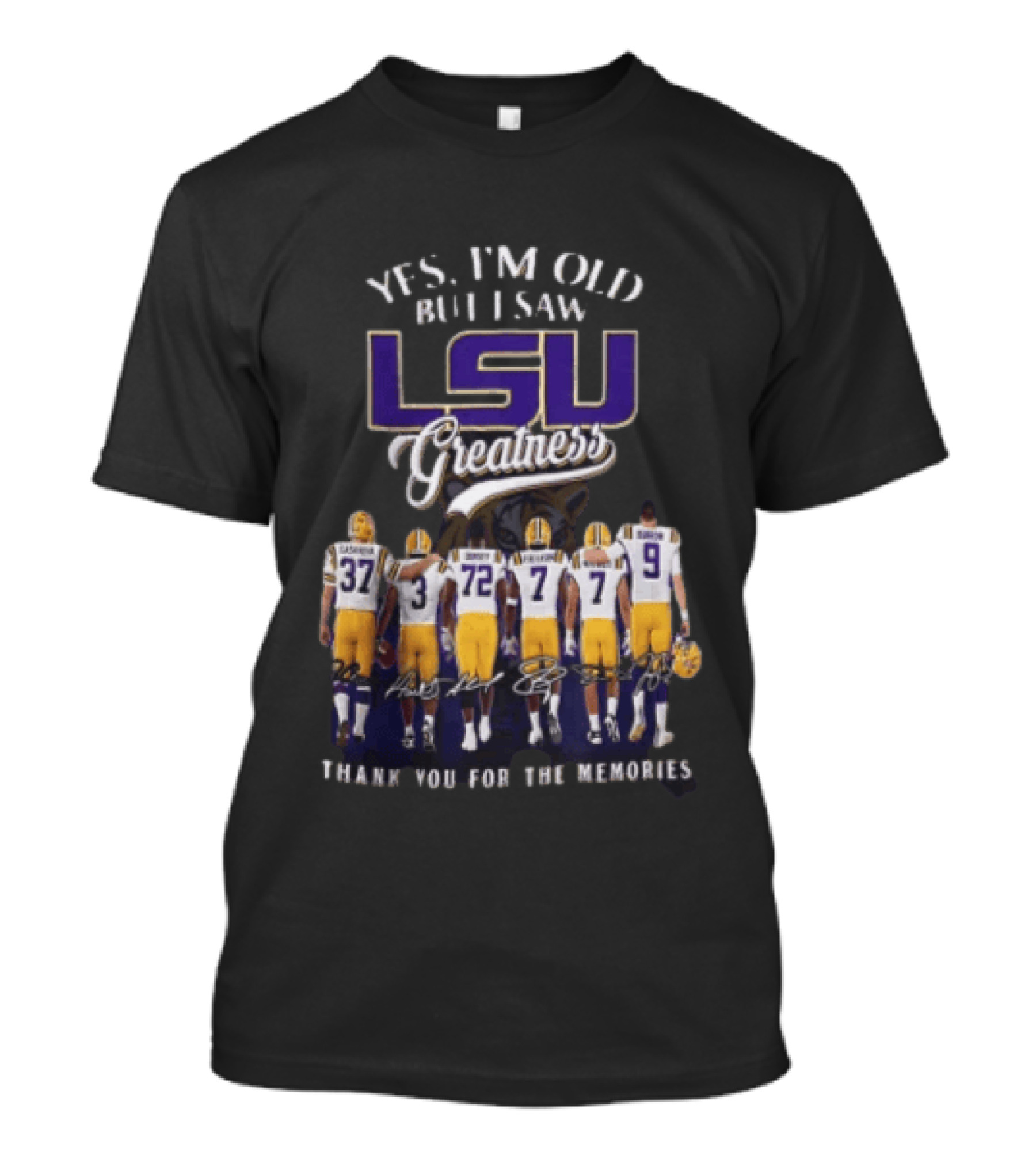 LSU Greatness Thank You For The Memories Football Legends Reunion T-Shirt
