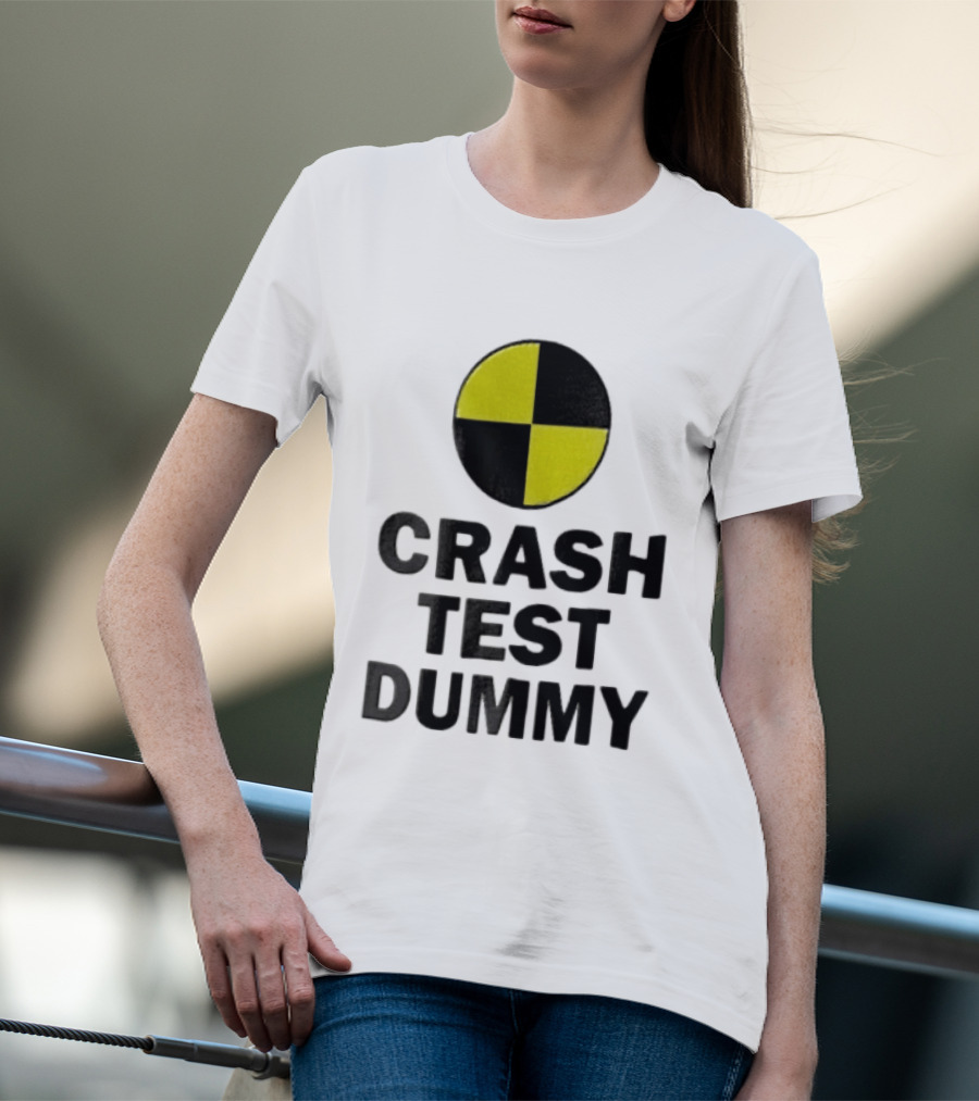 Crash Test Dummy Yellow Black Checkerboard Marker T-Shirt