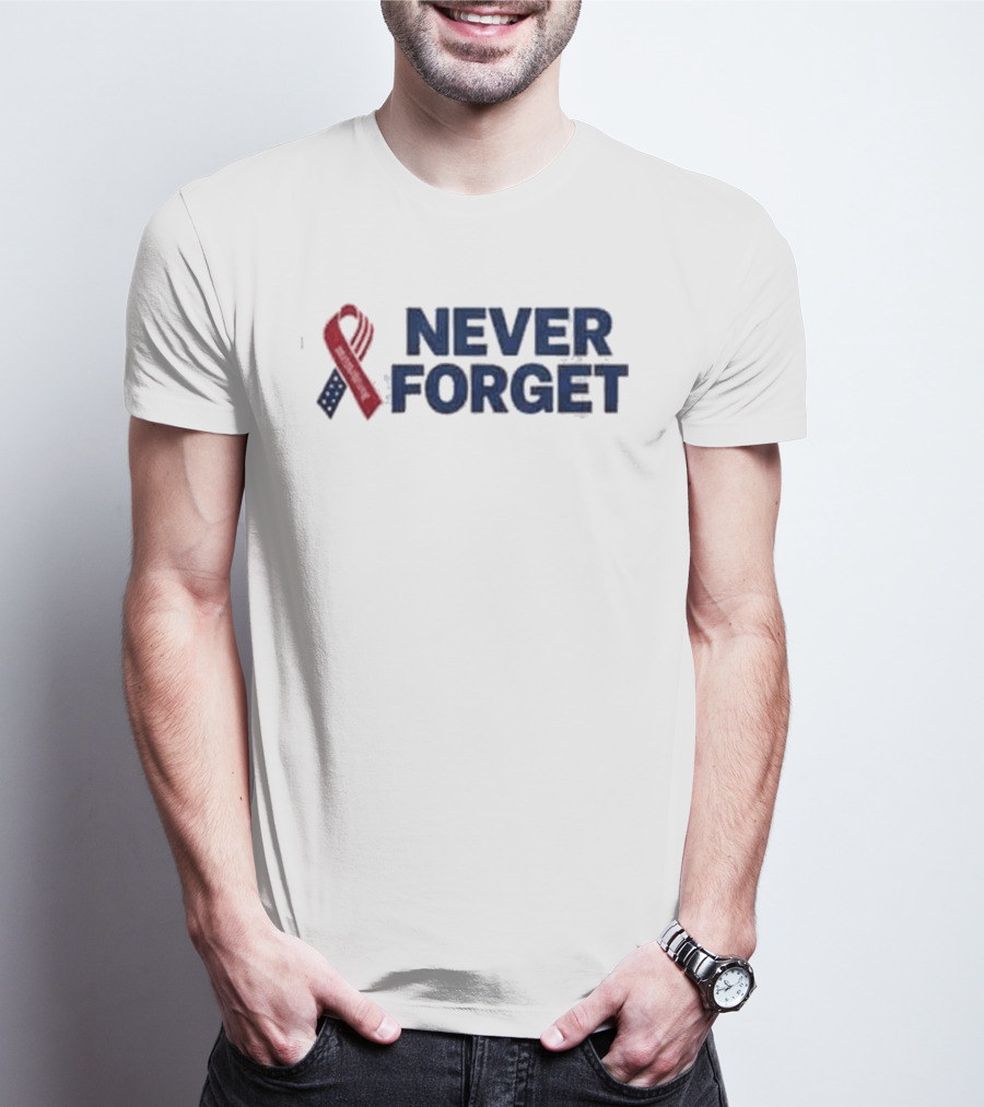 Dallas Cowboys Never Forget Ribbon Patriotic T-Shirt