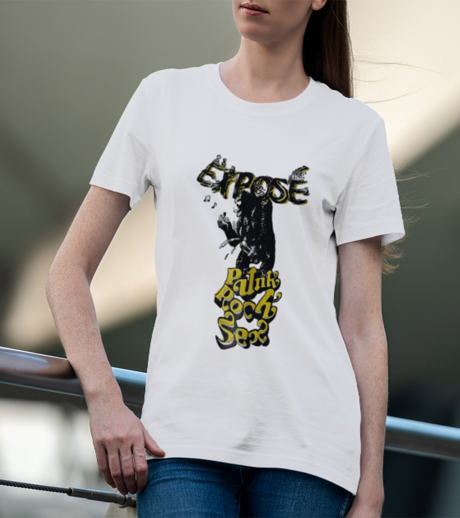 Expose King Kong Punk Rock Sex Gorilla Holding Woman T-Shirt