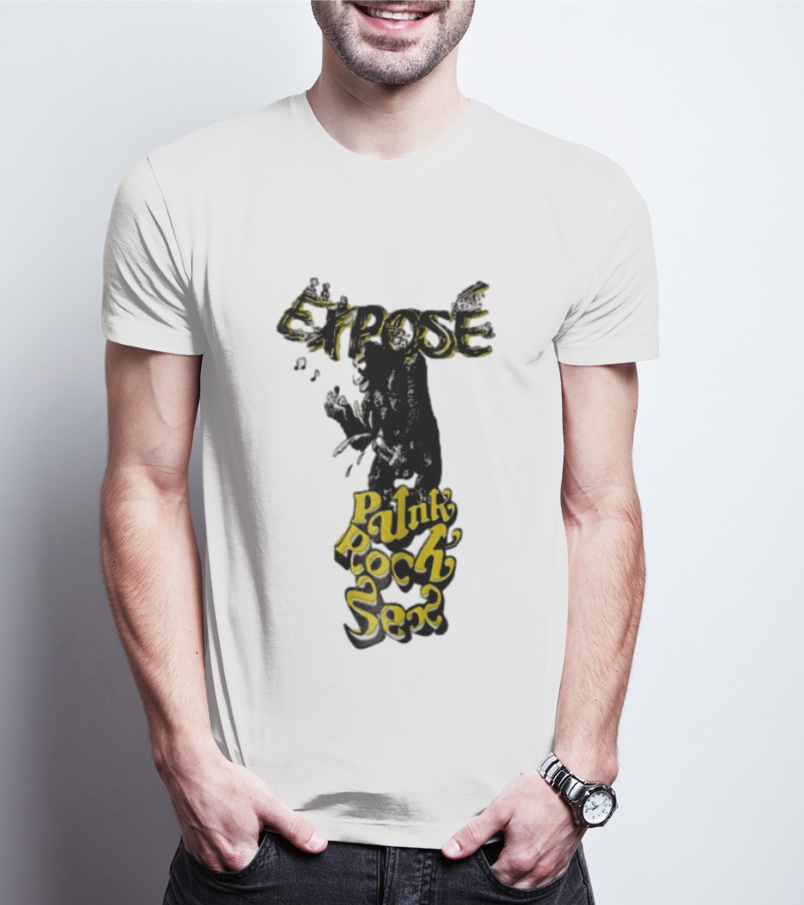 Expose King Kong Punk Rock Sex Gorilla Holding Woman T-Shirt