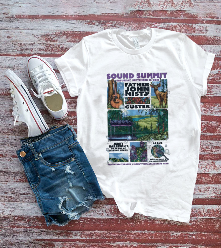Sound Summit 2026 Father John Misty Guster Marin County MD September 12 Mountain Theater T-Shirt