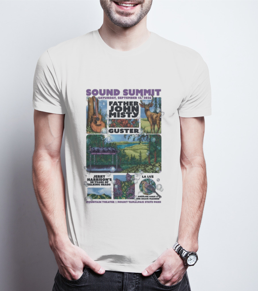 Sound Summit 2026 Father John Misty Guster Marin County MD September 12 Mountain Theater T-Shirt