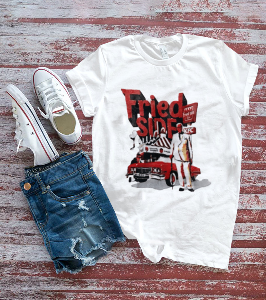 Fried Side Club KFC Colonel Sanders Kentucky Fried Luude Car T-Shirt