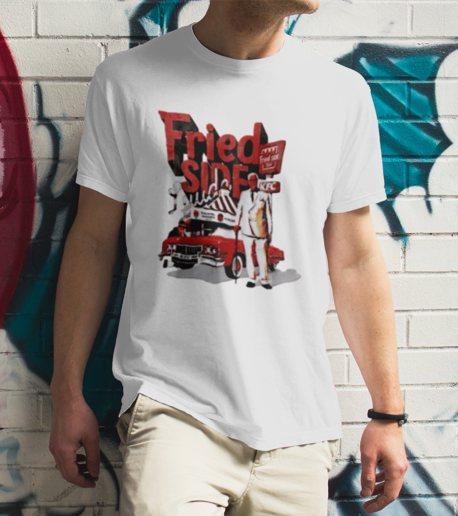 Fried Side Club KFC Colonel Sanders Kentucky Fried Luude Car T-Shirt