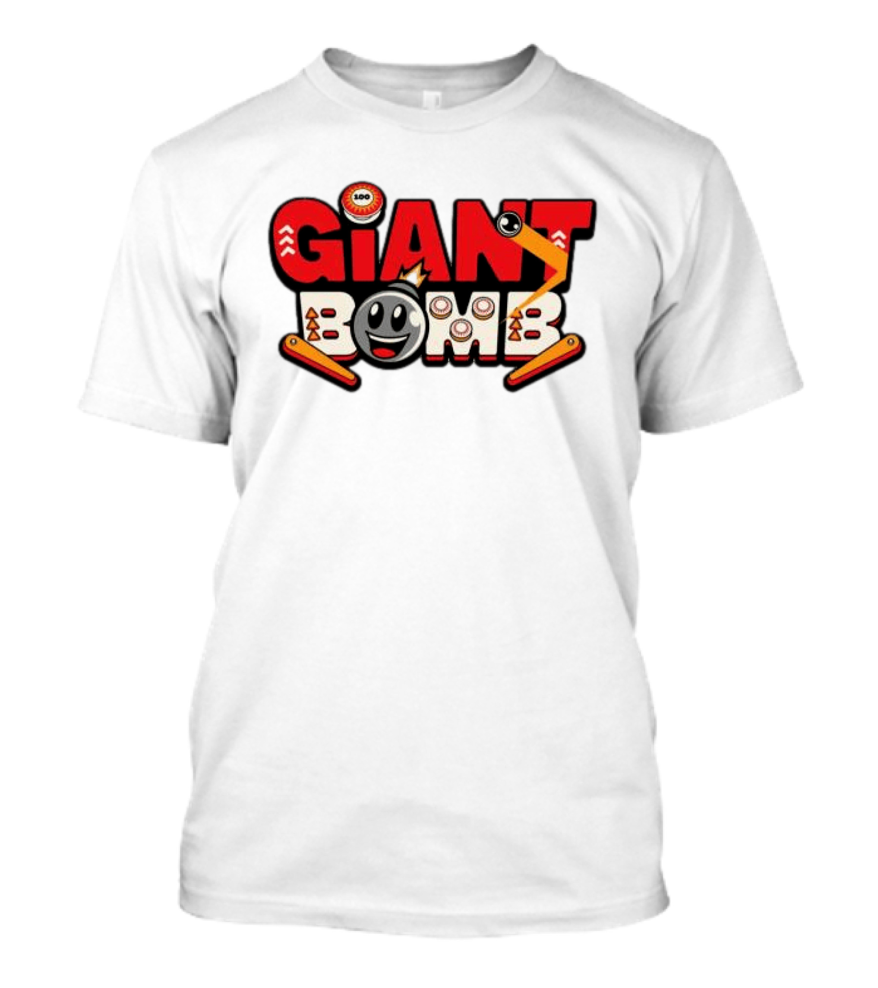Giant Bomb Pinball Arcade Game Logo Retro Style Hat T-Shirt