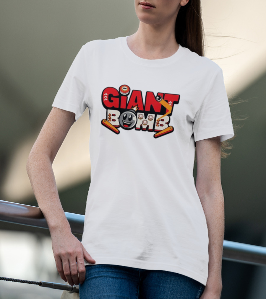 Giant Bomb Pinball Arcade Game Logo Retro Style Hat T-Shirt