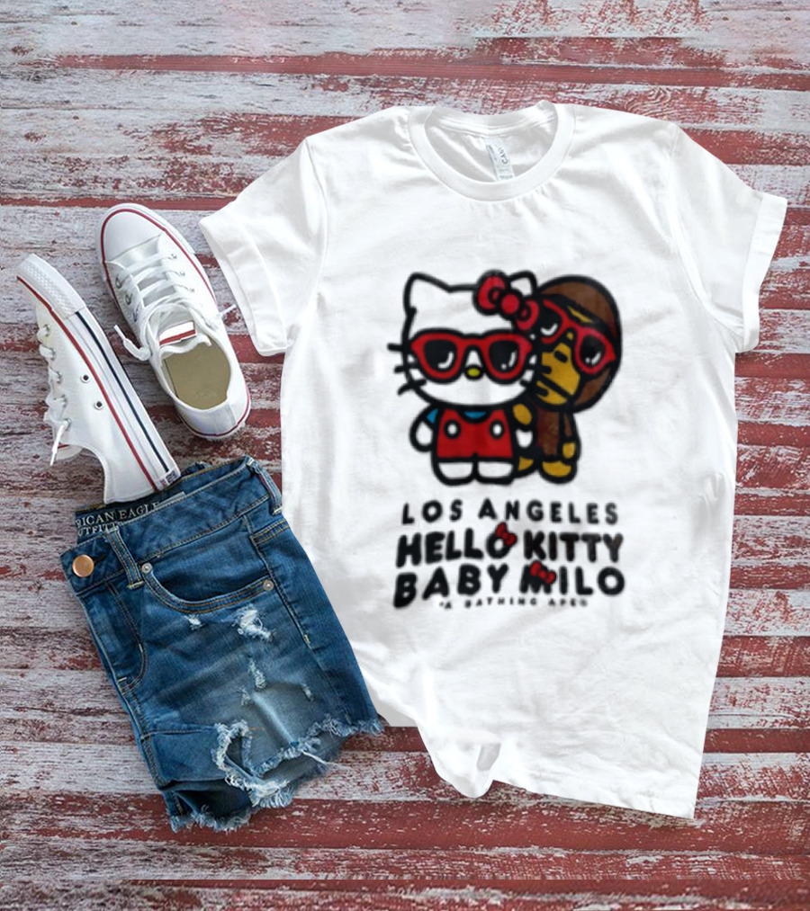 Los Angeles Hello Kitty Baby Milo A Bathing Ape Collaboration T-Shirt