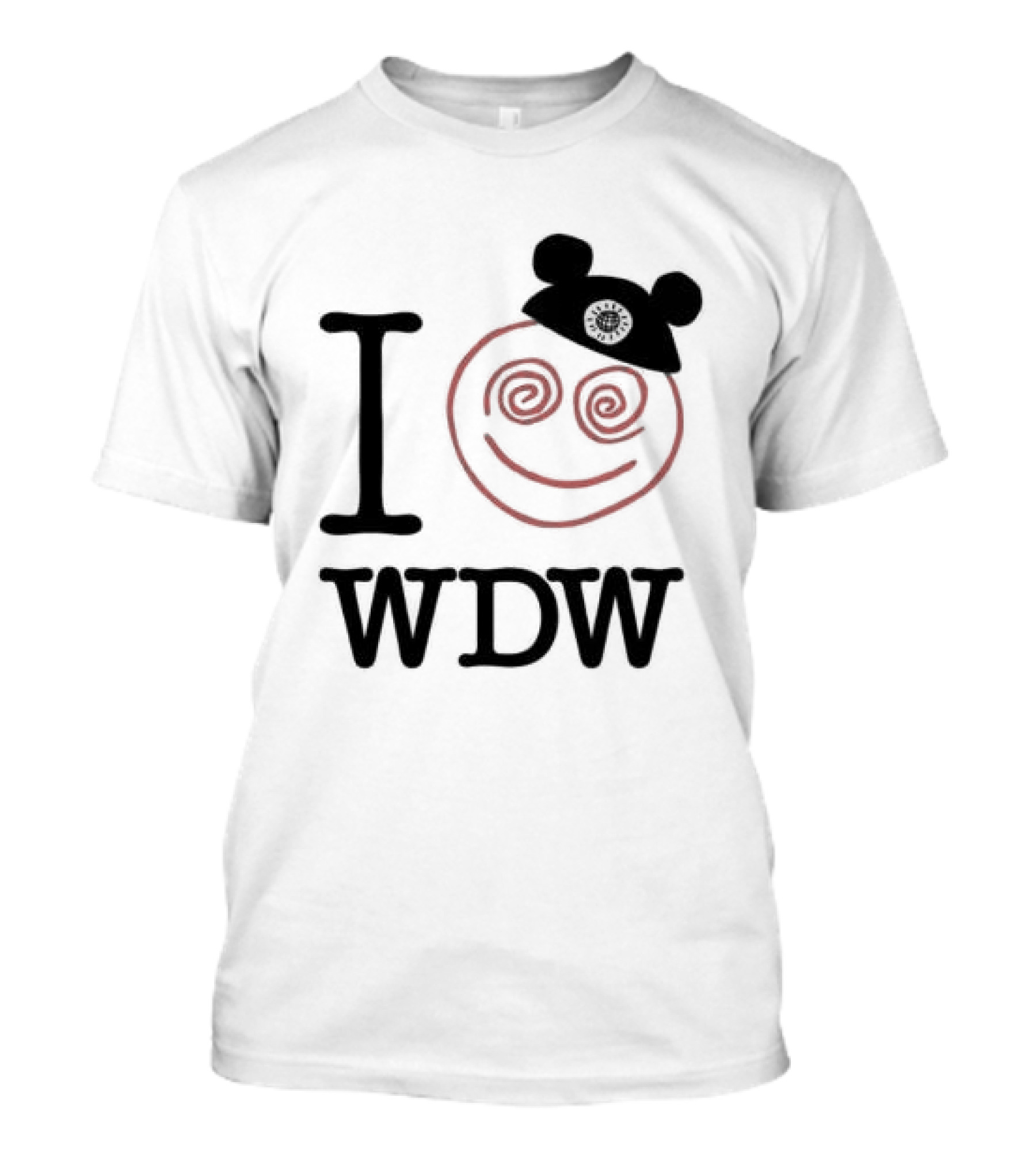 I Love WDW Smiley Face With Mouse Ears Lostbrostradingco T-Shirt