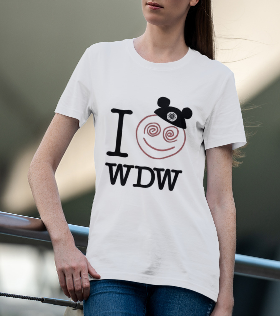 I Love WDW Smiley Face With Mouse Ears Lostbrostradingco T-Shirt