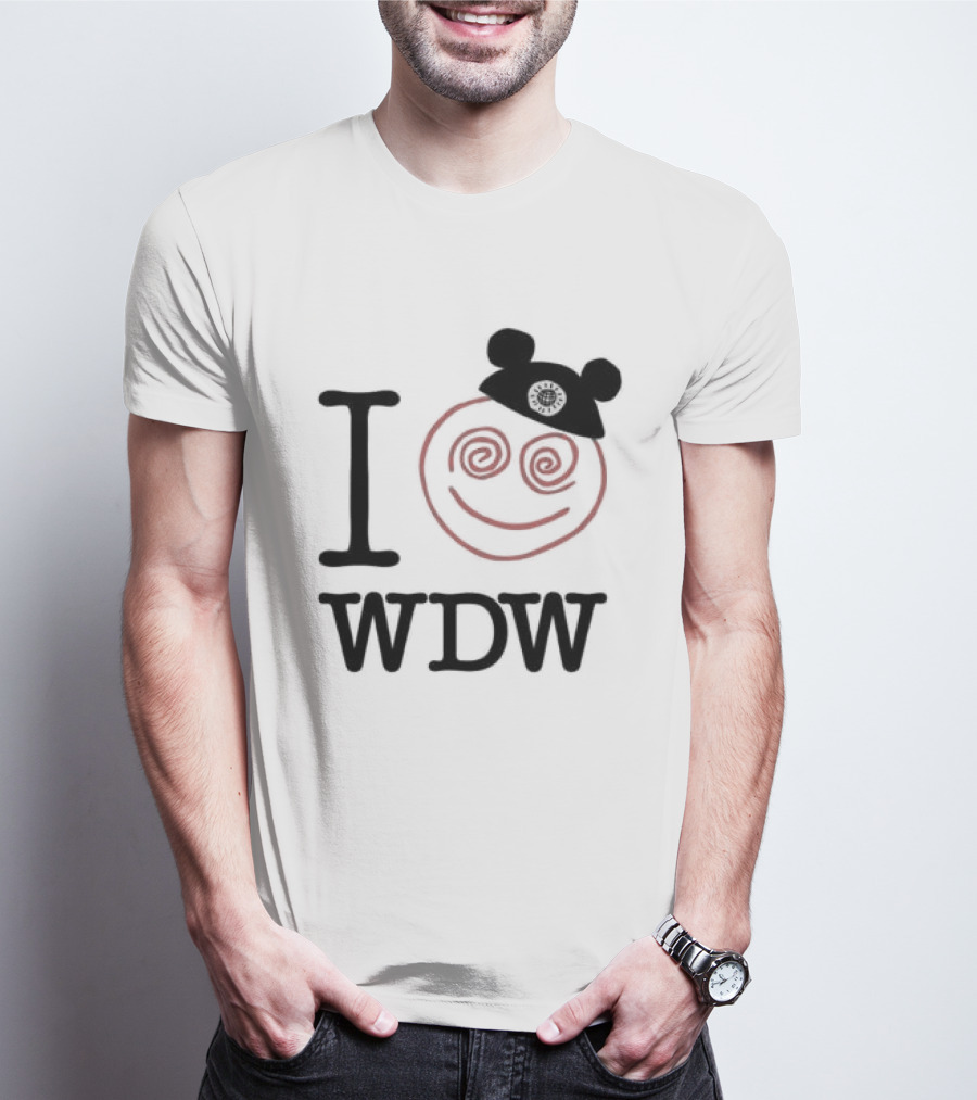 I Love WDW Smiley Face With Mouse Ears Lostbrostradingco T-Shirt