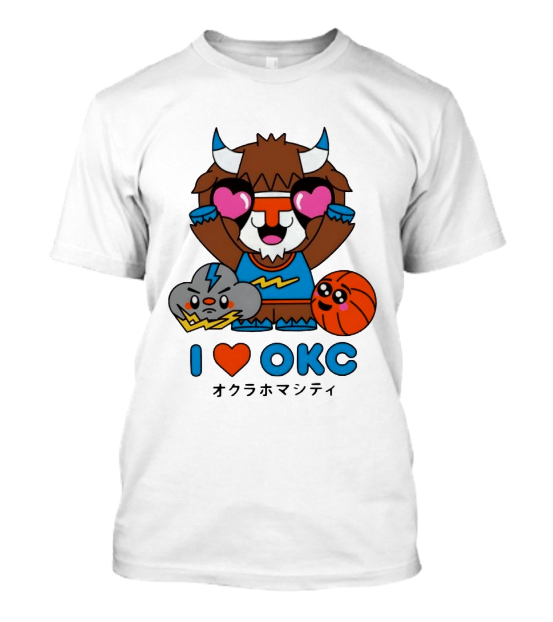Oklahoma City Thunder Love OKC Basketball Thunderbolt T-Shirt