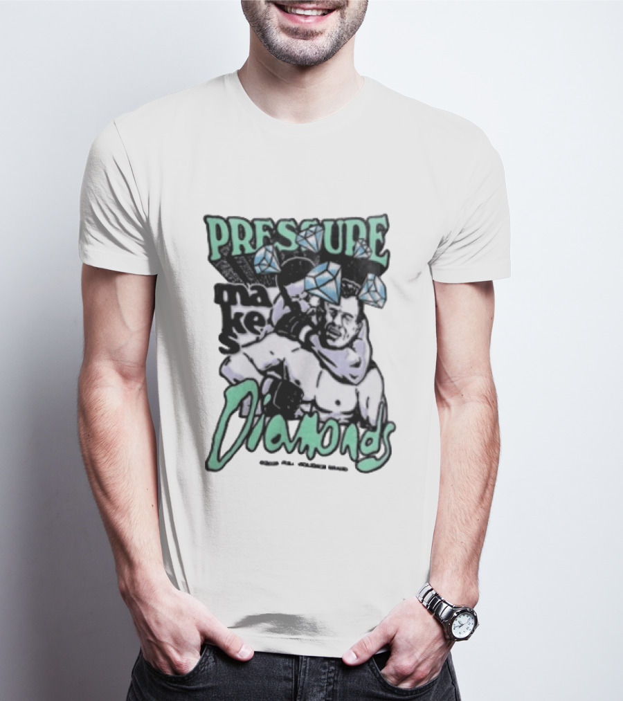 Pressure Makes Diamonds MMA Fighter Combat Sport T-Shirt