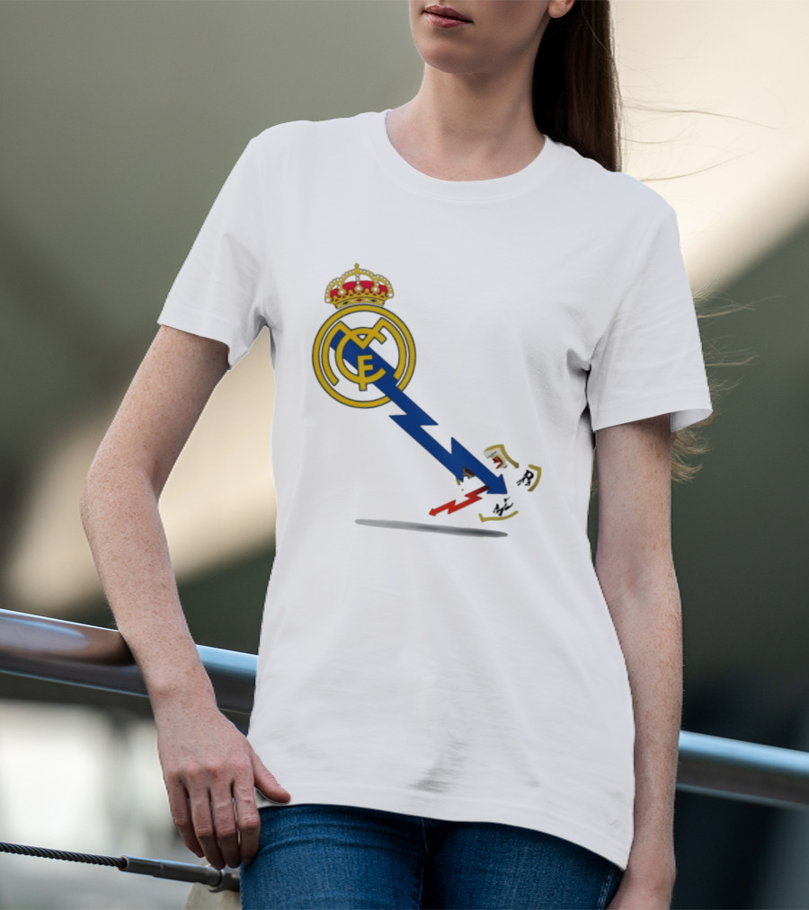 Real Madrid CF Lightning Strike Emblem MCF T-Shirt