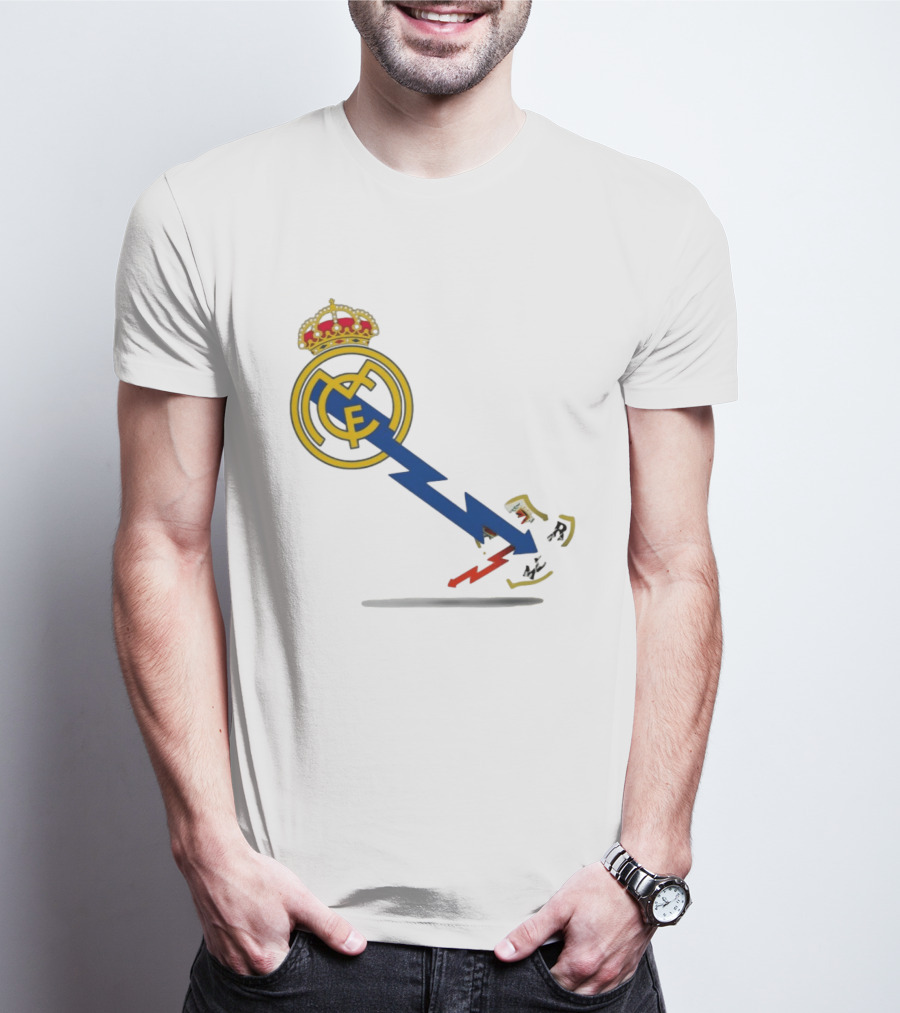 Real Madrid CF Lightning Strike Emblem MCF T-Shirt