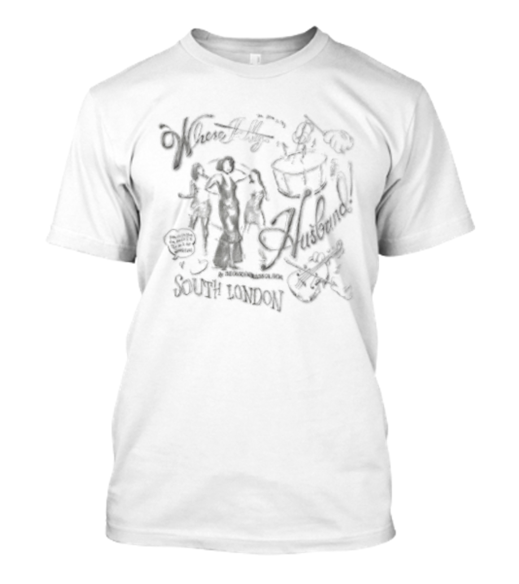 Where Is My Husband Fabulous Gal From South London Tell Him I'm 5'5 Brown Eyes T-Shirt