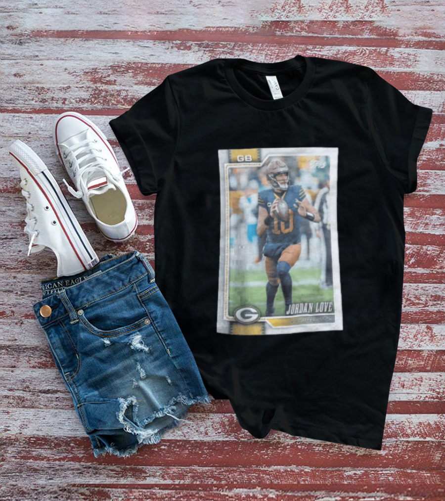 2026 Topps Jordan Love Packers GB Football Card T-Shirt