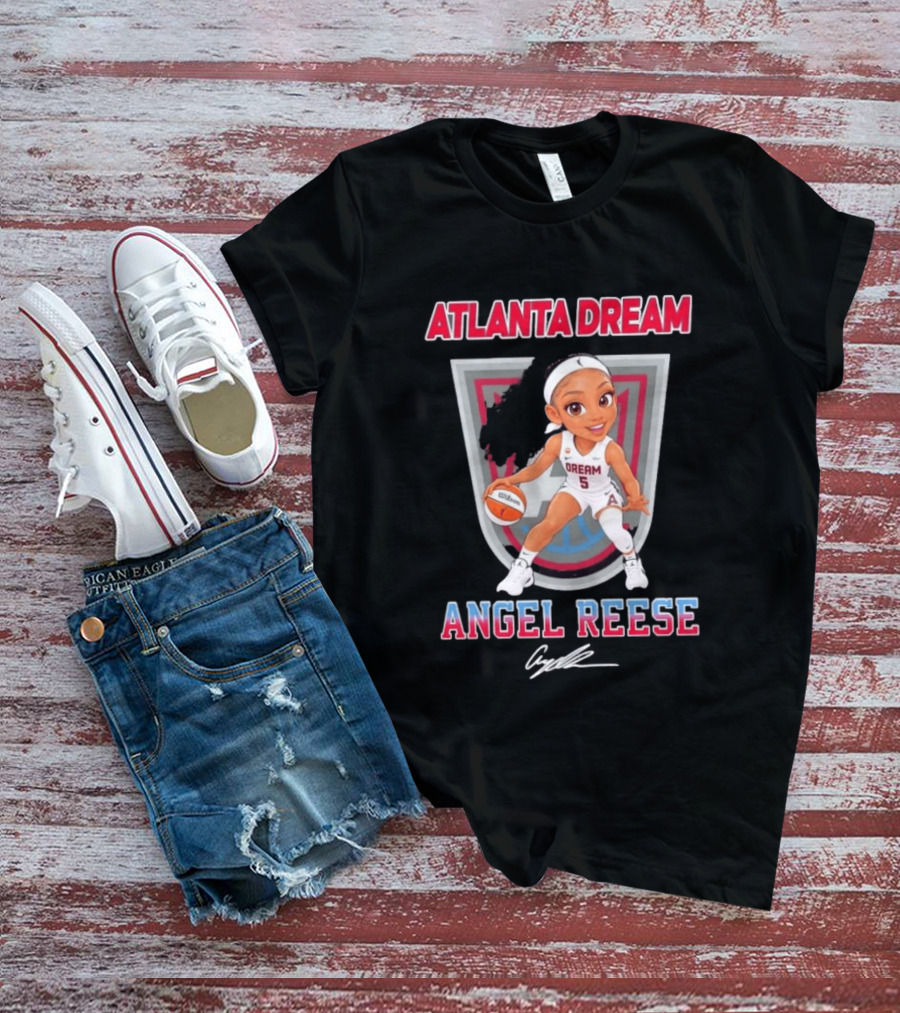 Atlanta Dream Angel Reese No 5 Chibi Basketball T-Shirt