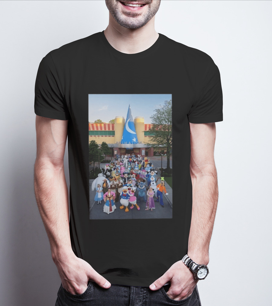 Happy The Magic Of Disney Animation Opening Day At Disney Hollywood Studios Characters T-Shirt
