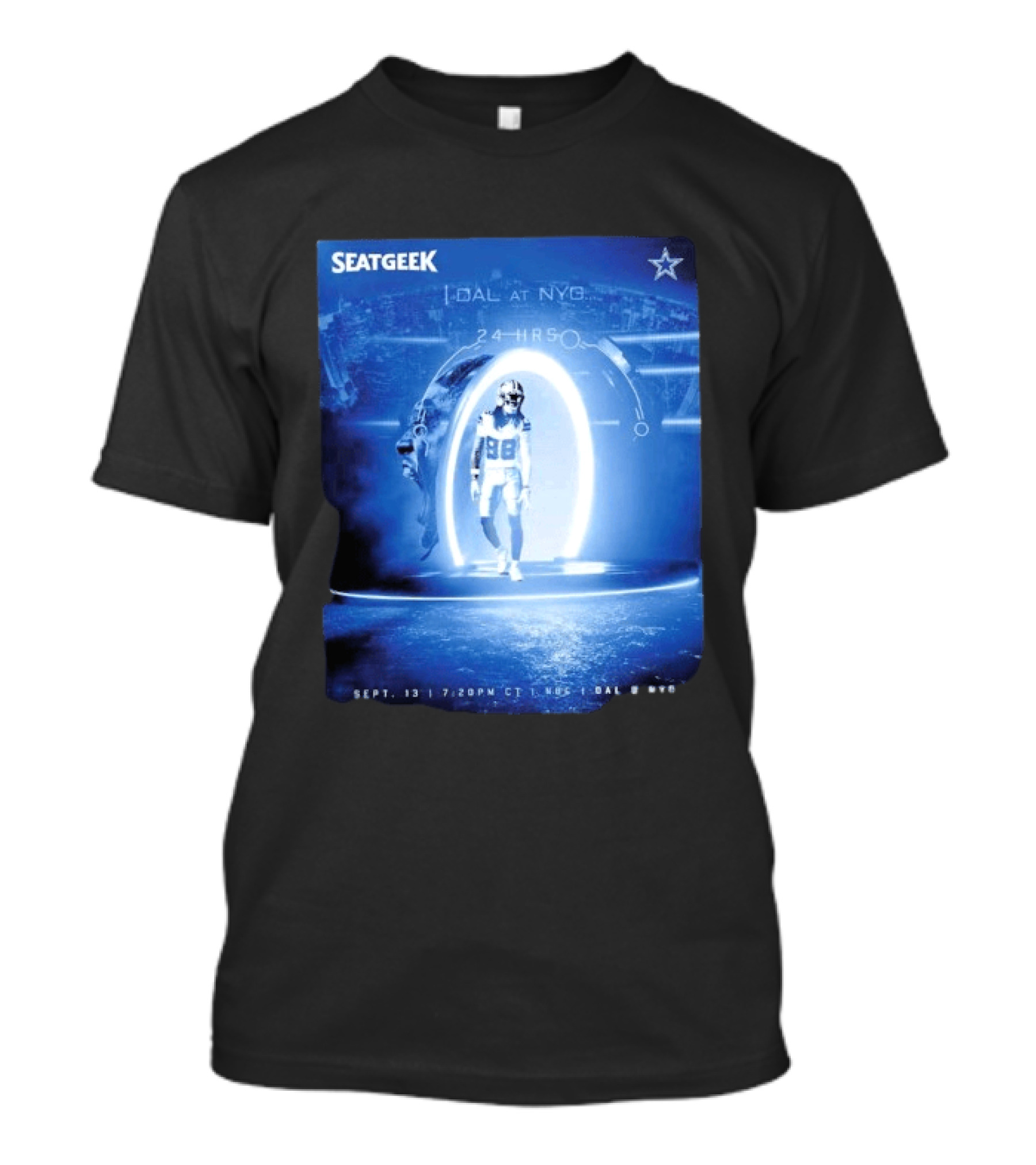 Seatgeek Dallas Vs New York Giants MetLife Stadium September 13 2026 24 Hrs Countdown T-Shirt
