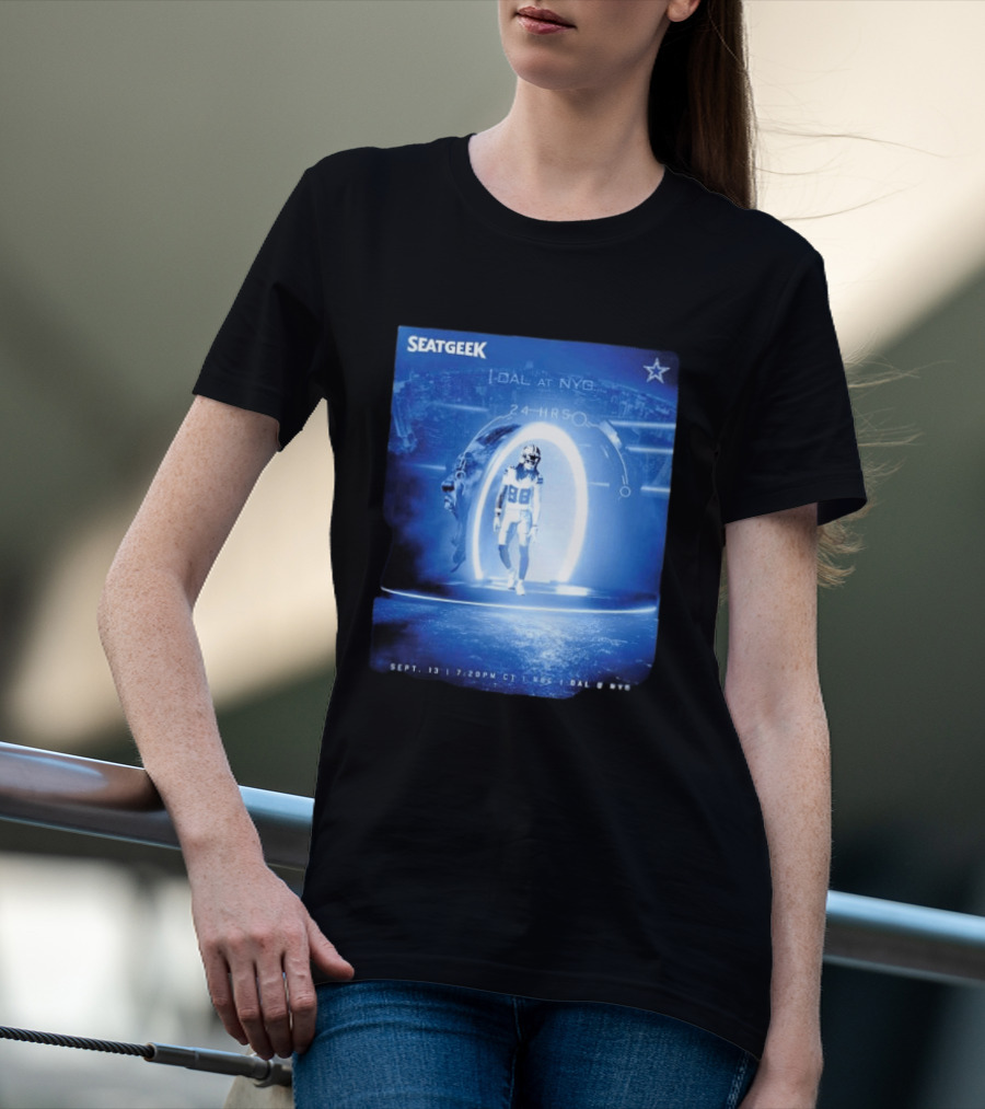 Seatgeek Dallas Vs New York Giants MetLife Stadium September 13 2026 24 Hrs Countdown T-Shirt