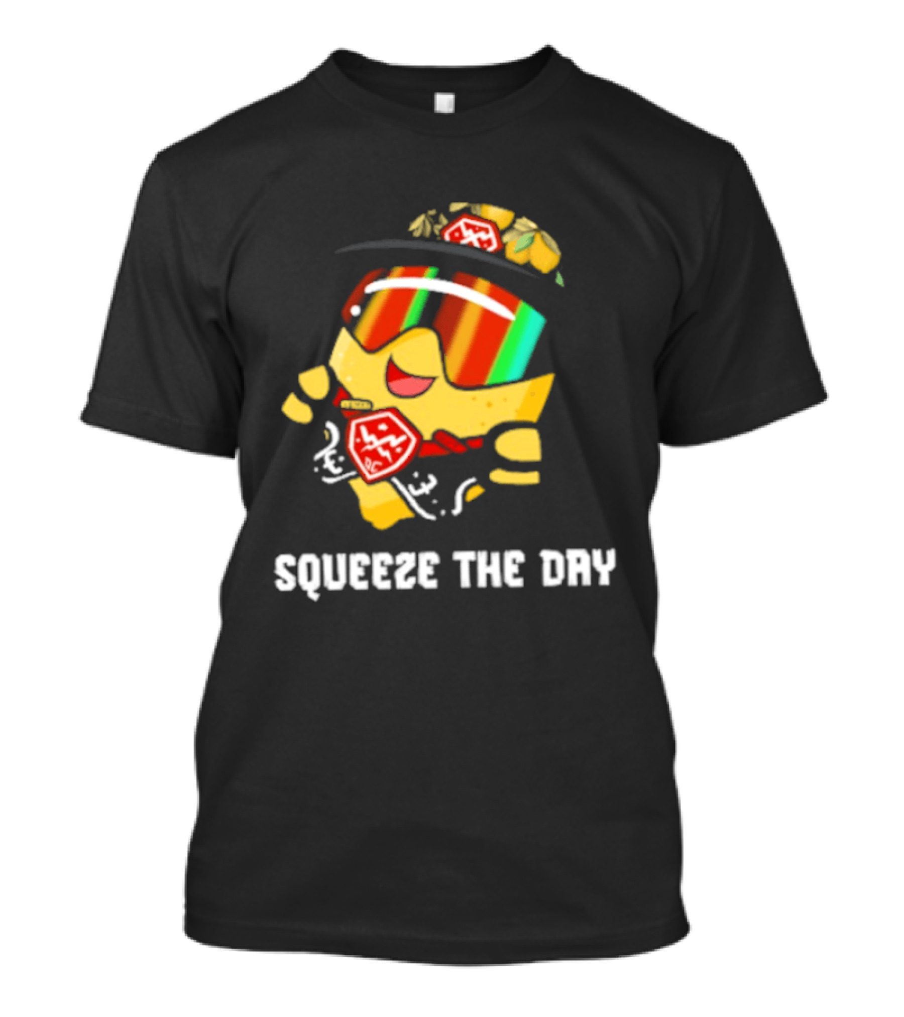Lemon Guy Squeeze The Day Sunglasses Cool Vibe T-Shirt