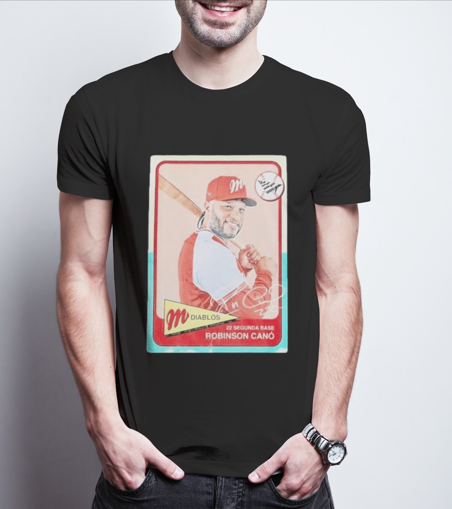Robinson Canó Diablos Rojos Del México Paper Planes Baseball Segunda Base T-Shirt