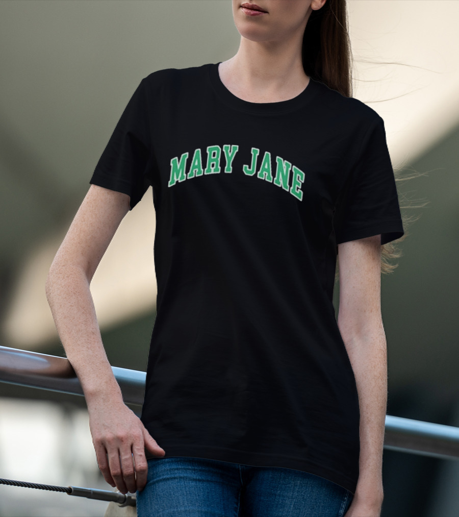 Dave Season 3 Gata Mary Jane Green Arch T-Shirt