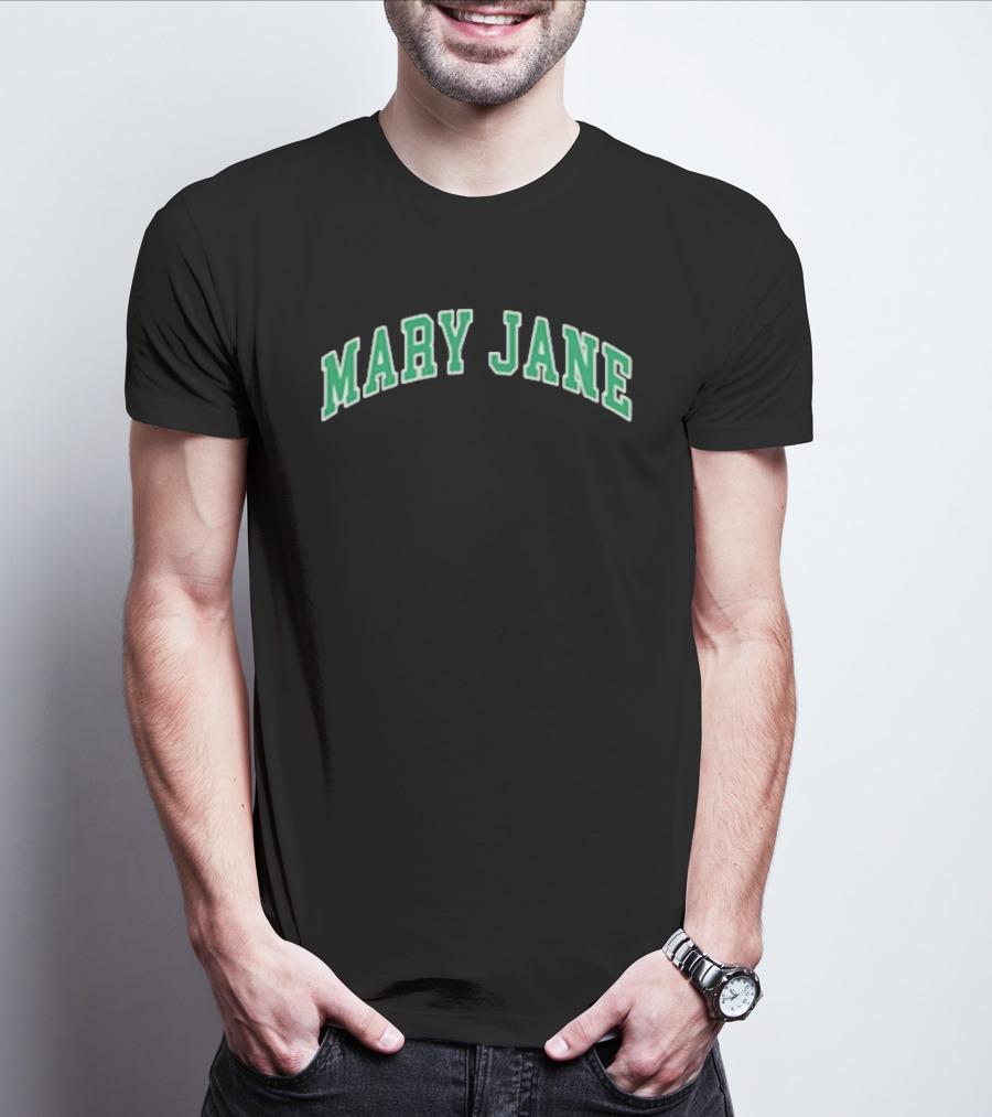 Dave Season 3 Gata Mary Jane Green Arch T-Shirt