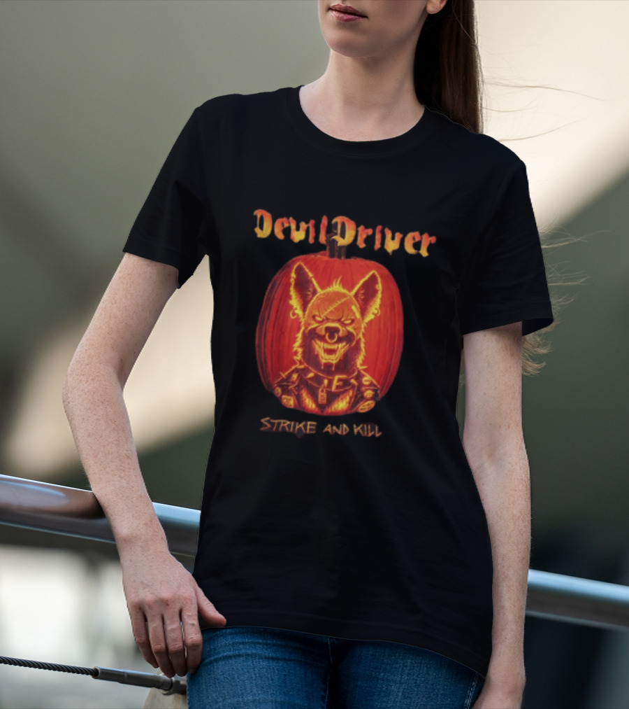 DevilDriver Strike And Kill Halloween Pumpkin T-Shirt