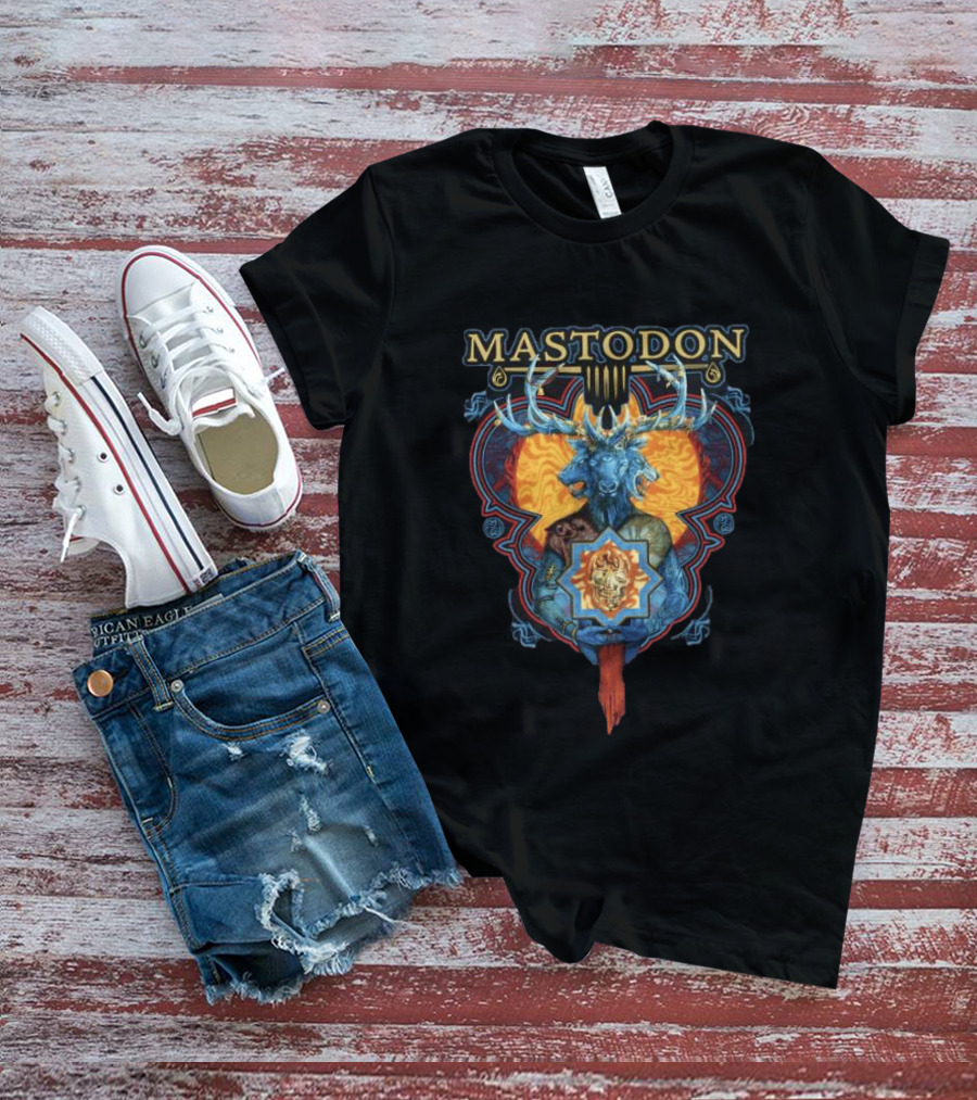 Mastodon Ornate Blood Mountain Deer T-Shirt