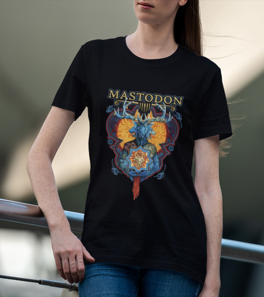 Mastodon Ornate Blood Mountain Deer T-Shirt