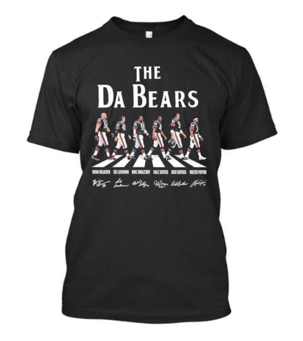 The Da Bears Brian Urlacher Sid Luckman Mike Singletary Gale Sayers Dick Butkus Walter Payton Abbey Road T-Shirt