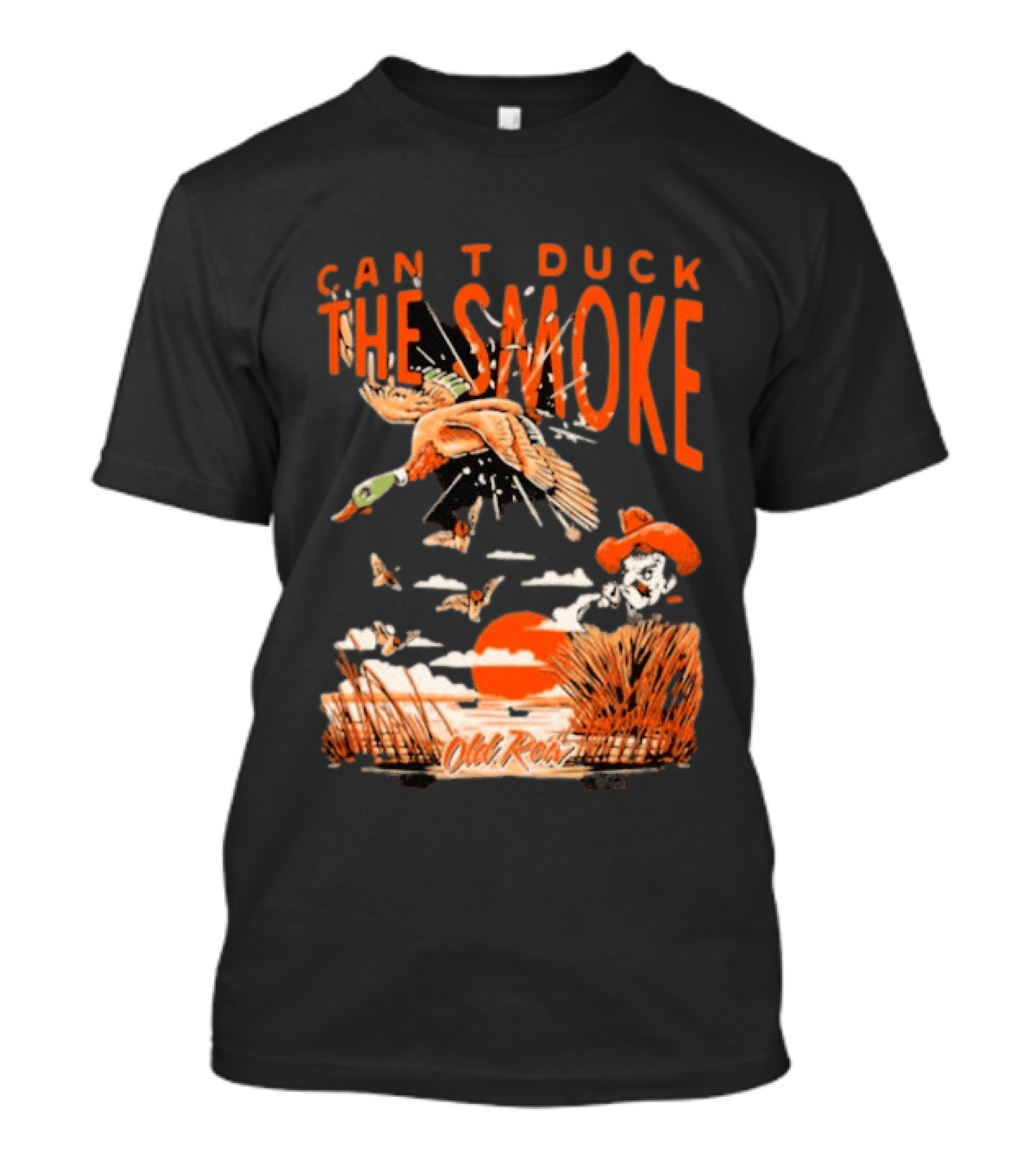 Oklahoma State Cowboys Can't Duck The Smoke Vintage Old Row T-Shirt
