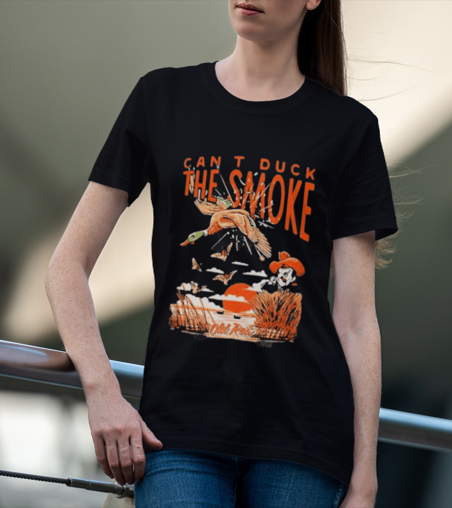 Oklahoma State Cowboys Can't Duck The Smoke Vintage Old Row T-Shirt