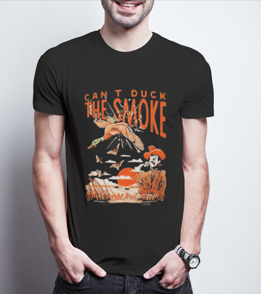Oklahoma State Cowboys Can't Duck The Smoke Vintage Old Row T-Shirt