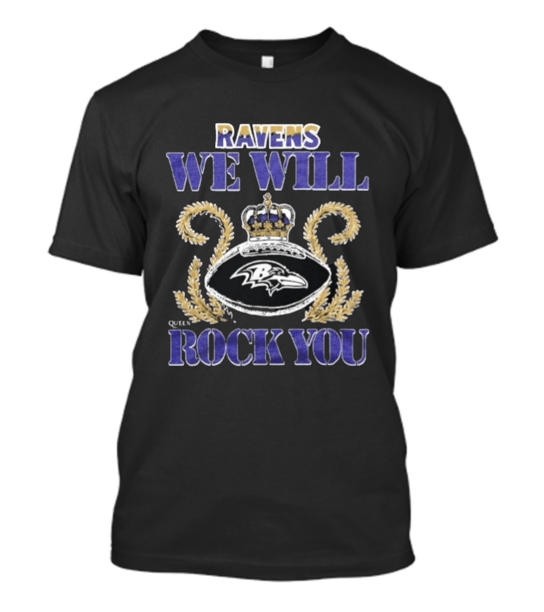 Ravens We Will Rock You Crowned Baltimore 2026 Queen Band Event T-Shirt