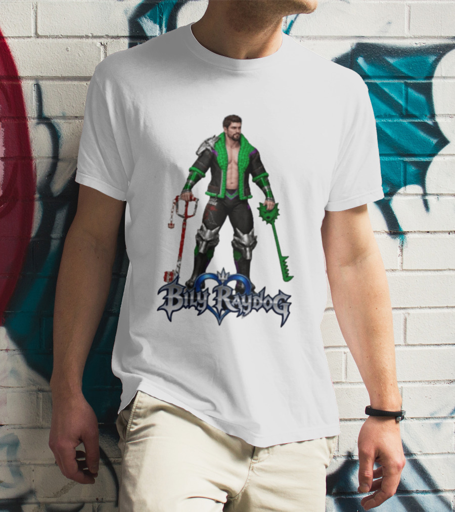 Billy Raydog Kingdom Hearts Crossover Character With Chains And Keys T-Shirt