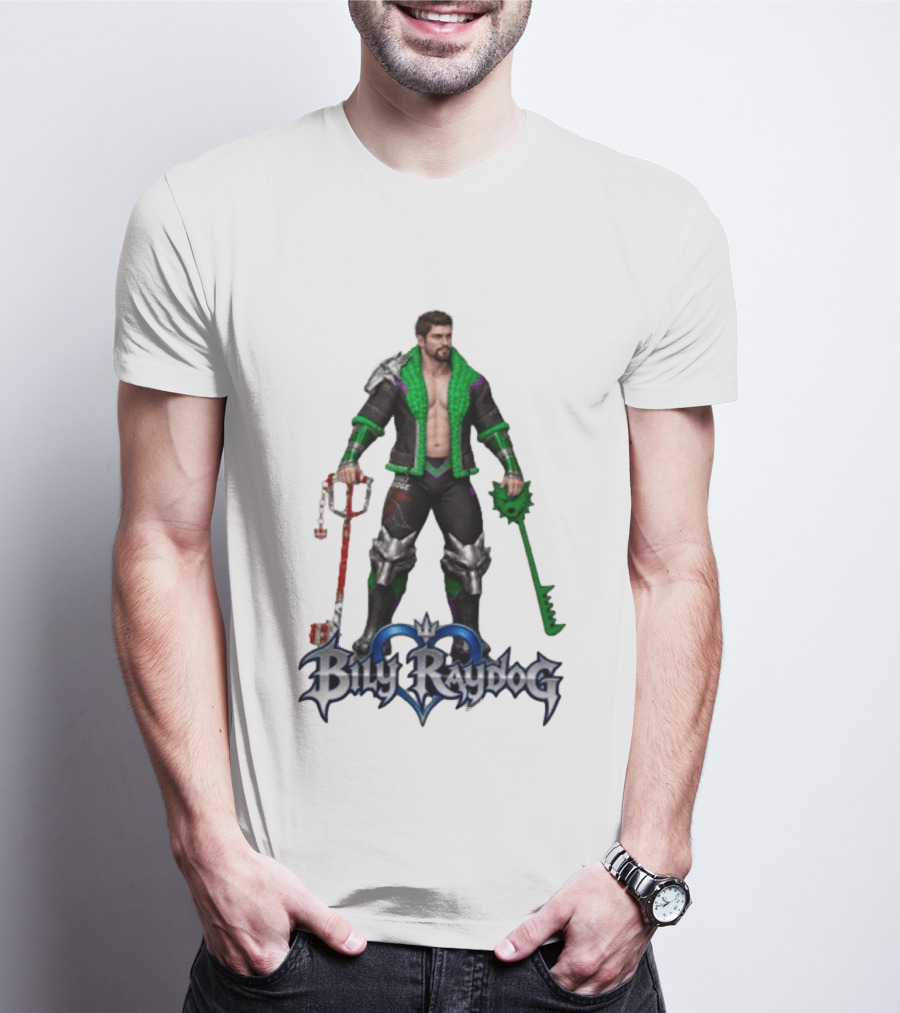 Billy Raydog Kingdom Hearts Crossover Character With Chains And Keys T-Shirt