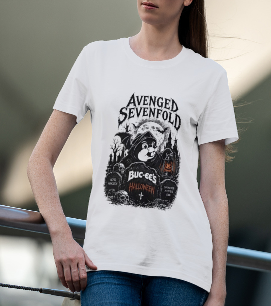 Avenged Sevenfold Buc Ee's Halloween Pumpkin Collaboration T-Shirt