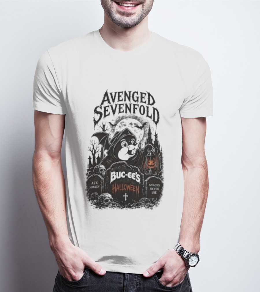 Avenged Sevenfold Buc Ee's Halloween Pumpkin Collaboration T-Shirt
