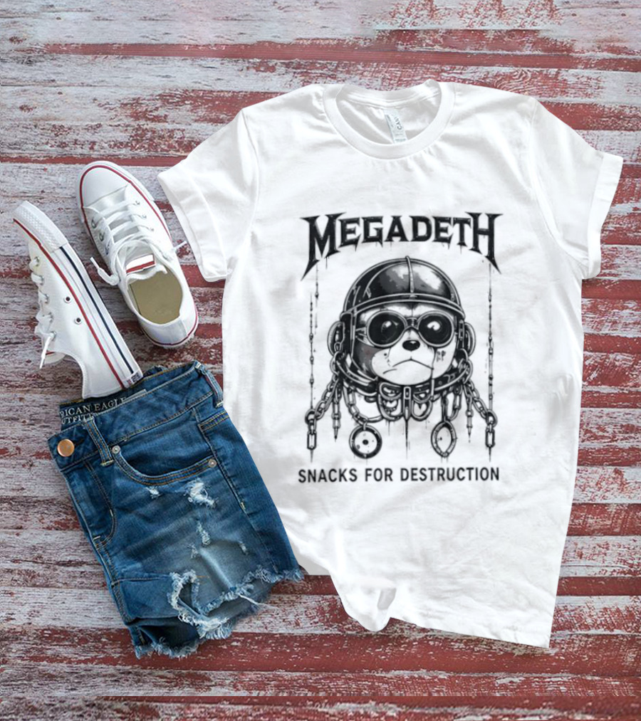 Megadeth Snacks For Destruction Halloween Buc Ee's Collaboration T-Shirt