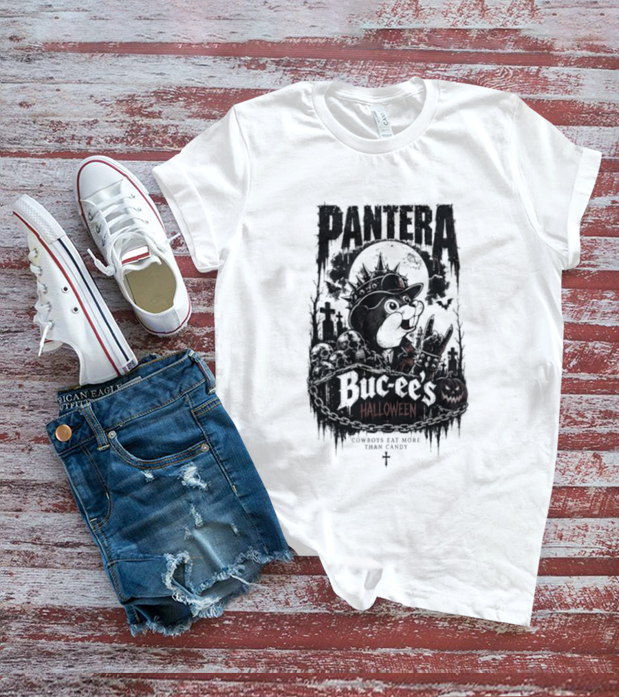 Pantera Buc Ee's Halloween Cowboys Eat More Than Candy T-Shirt