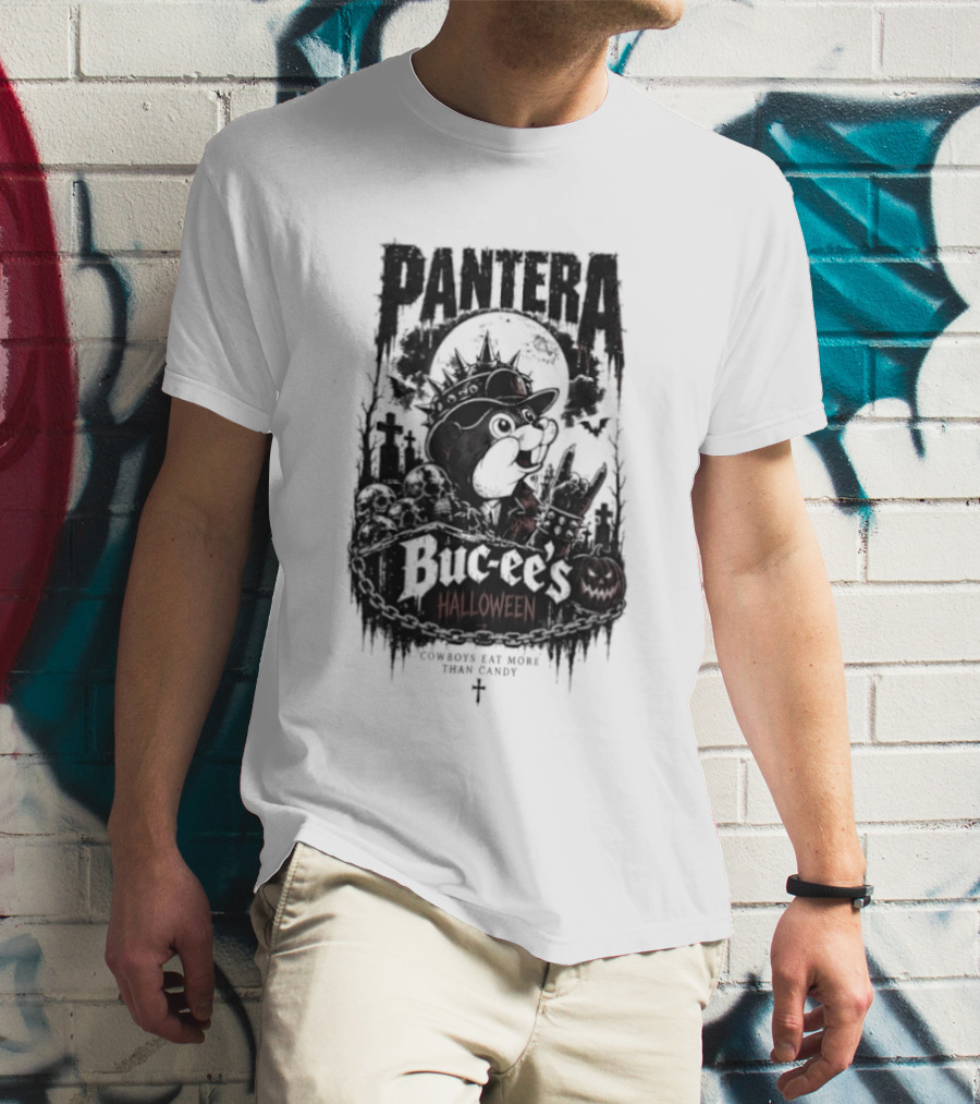 Pantera Buc Ee's Halloween Cowboys Eat More Than Candy T-Shirt