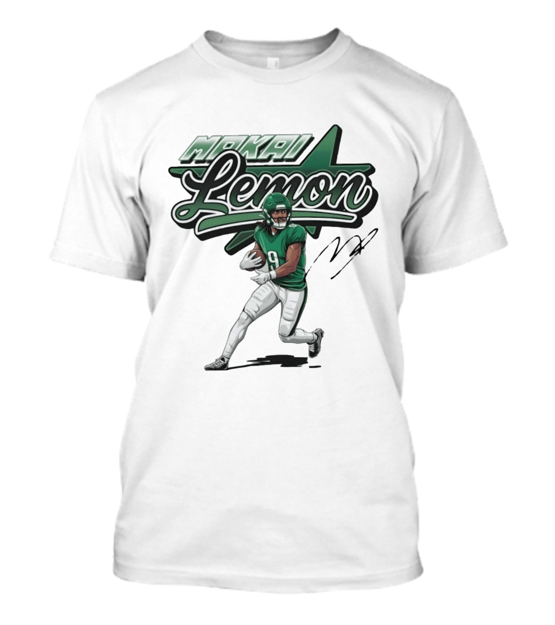 Makai Lemon Philadelphia Eagles Star Script Name T-Shirt