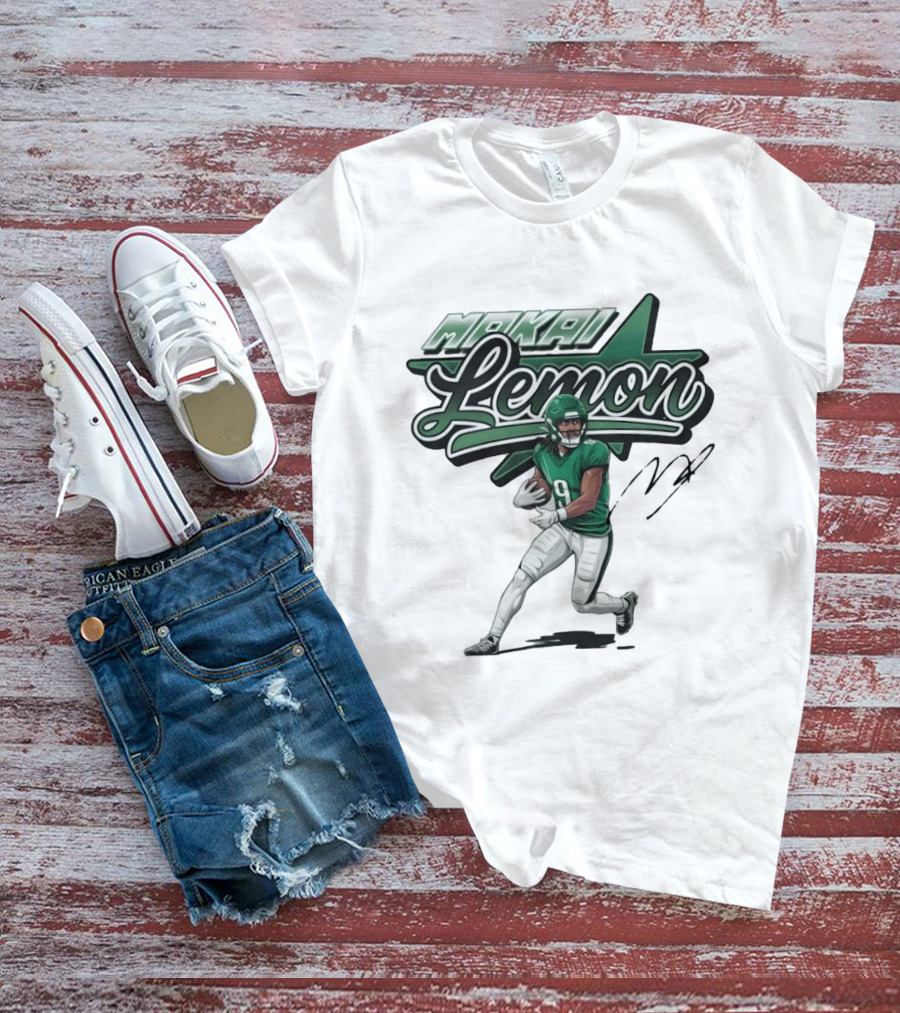 Makai Lemon Philadelphia Eagles Star Script Name T-Shirt