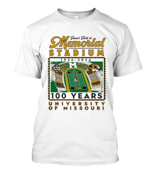 Faurot Field Memorial Stadium 1926 2026 Centennial University Of Missouri 100 Years T-Shirt